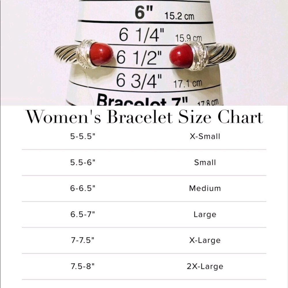 David Yurman Carnelian Diamond Cable Cuff Bracelet - Picture 6 of 8